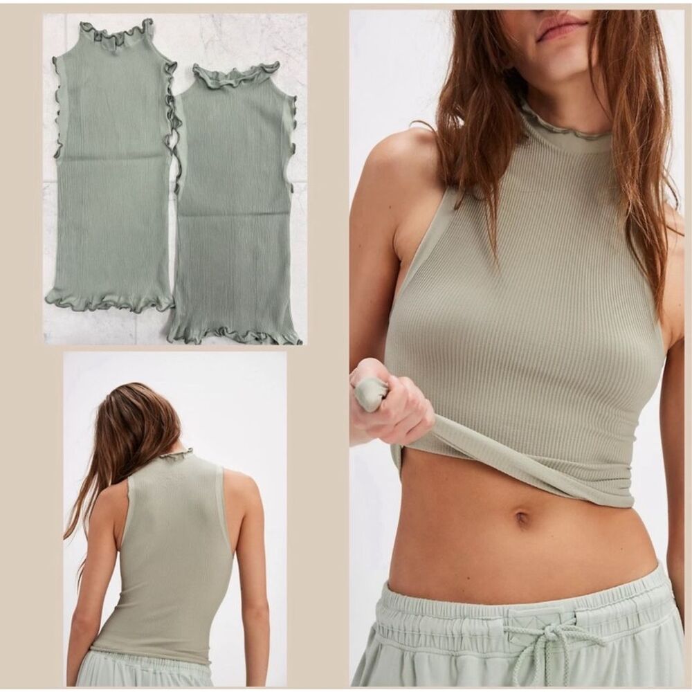 Free People Rib & Lettuce Muscle Tank XS/S